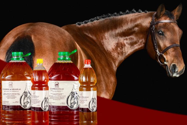 Helianthus növényi olajok és rostkiegészítés lovaknak