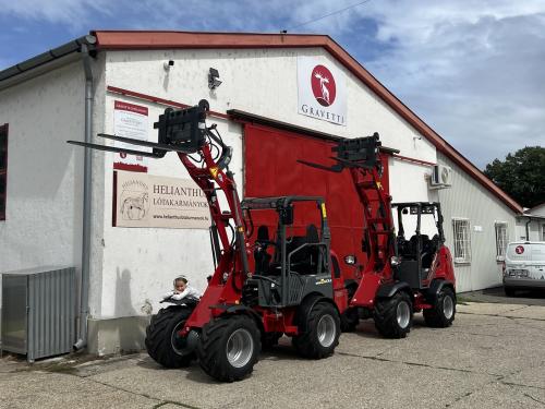 Weidemann 1280-1390 rakodók a Gravetti telepen