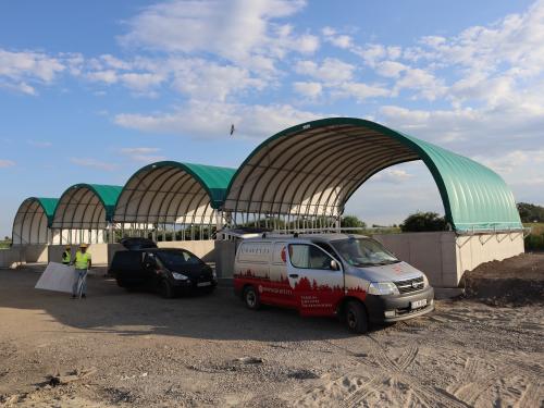 Szennyvíziszap tároló kazetták - Shelterall